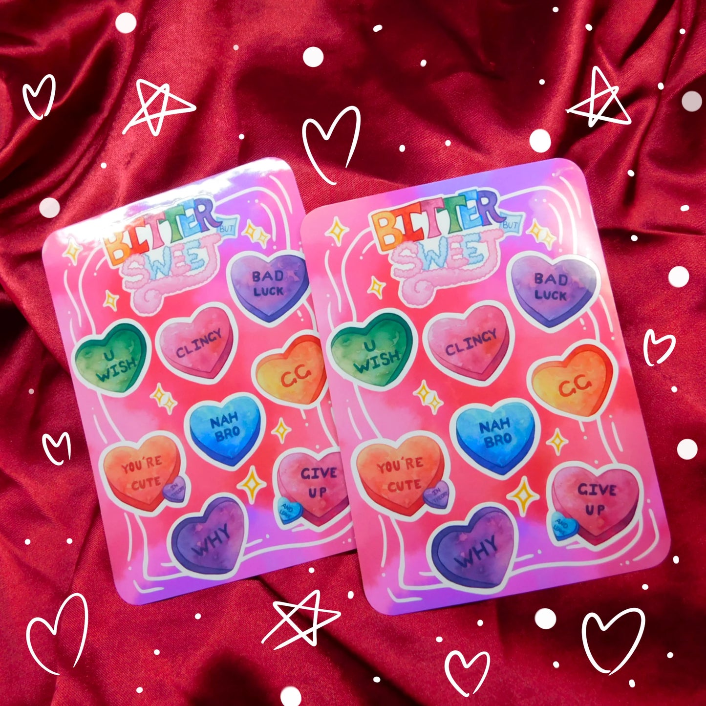 Bitter Sweet Anti-valentine' s Day Sticker Sheet