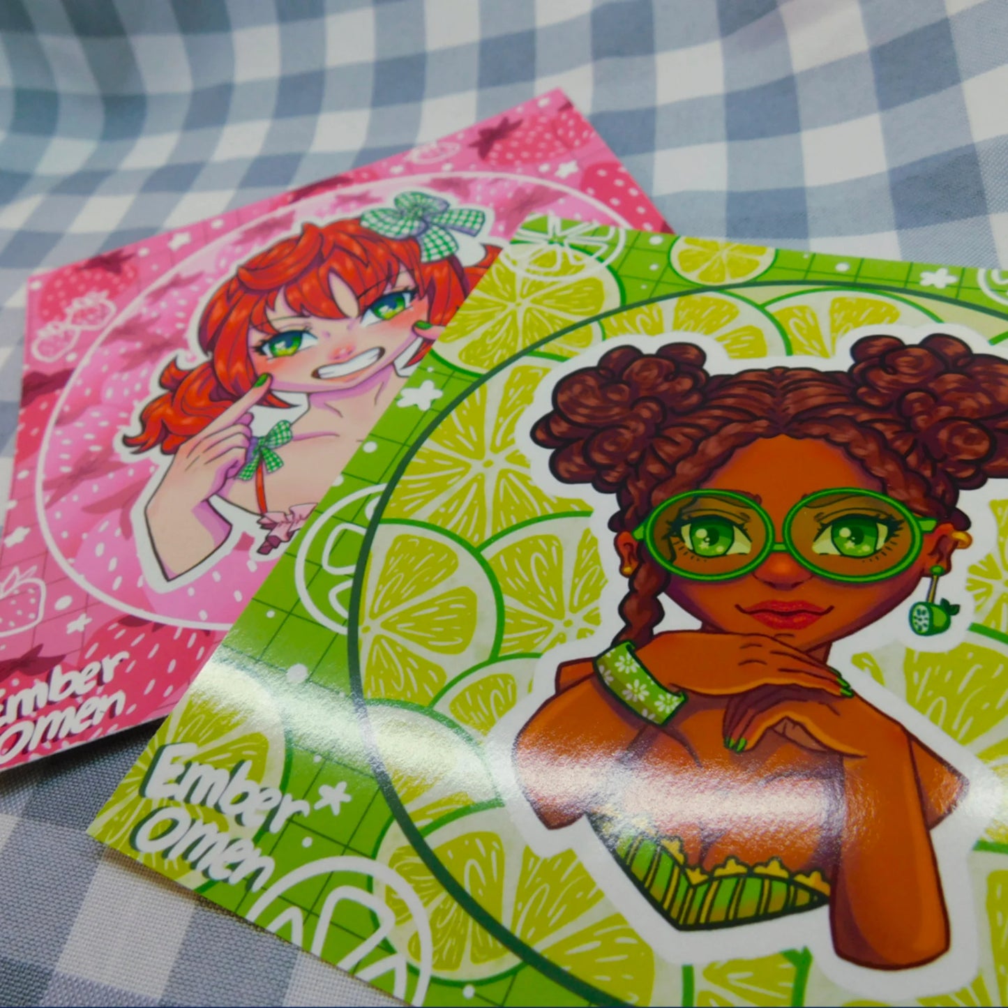 Strawberry and Lime Best Friend Art Print