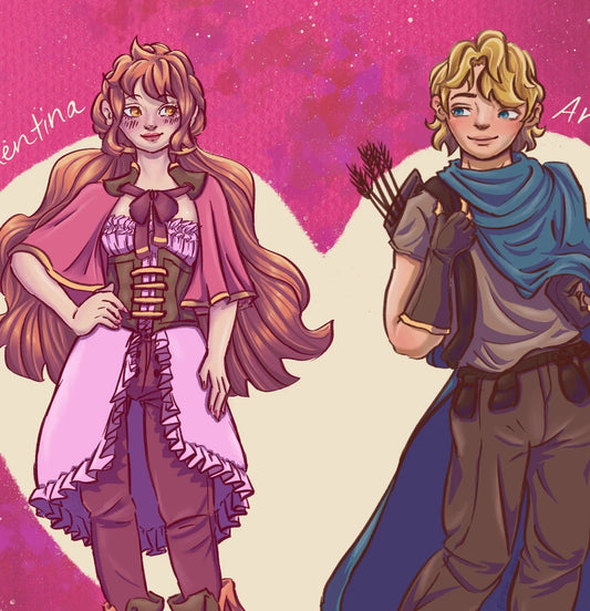 Valentina and Arrow Art Print