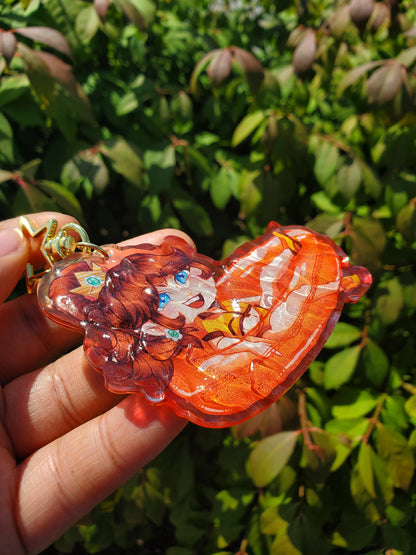 (Pre-order) Beach day Daisy Keychain