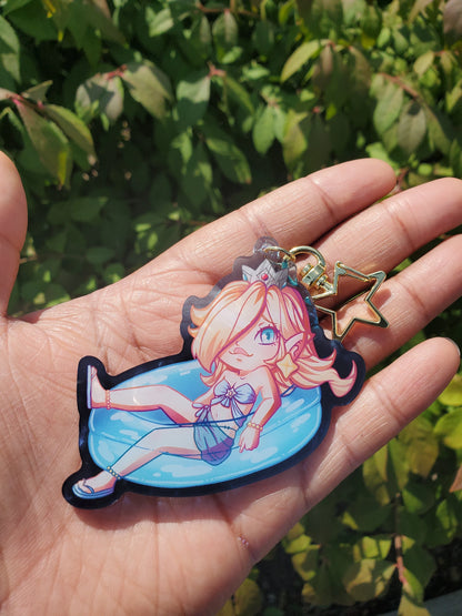 (Pre-order) Beach day Rosalina Keychain