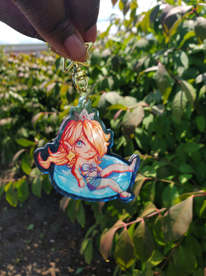 (Pre-order) Beach day Rosalina Keychain