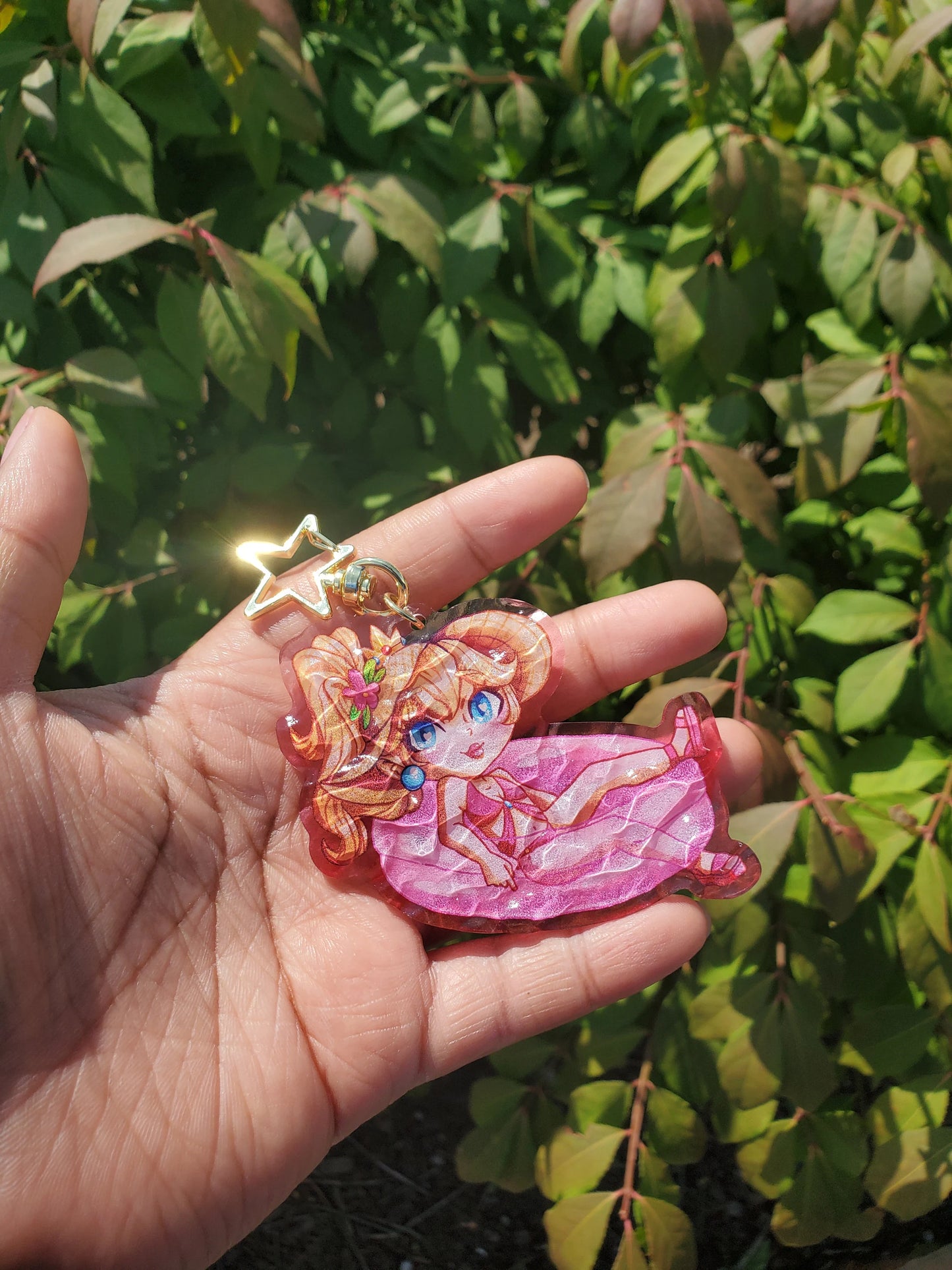 (Pre-order) Beach day Peach Keychain