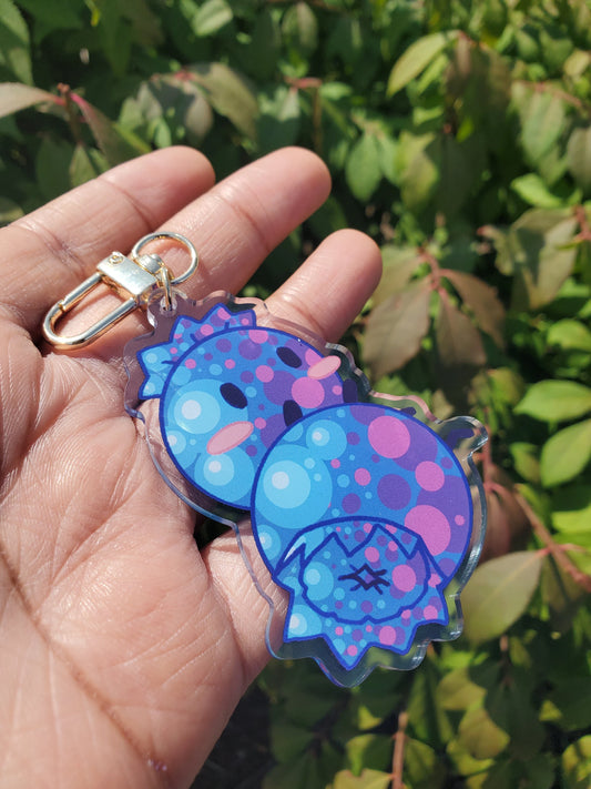 (Pre-order) Stacked Blueberry Keychain