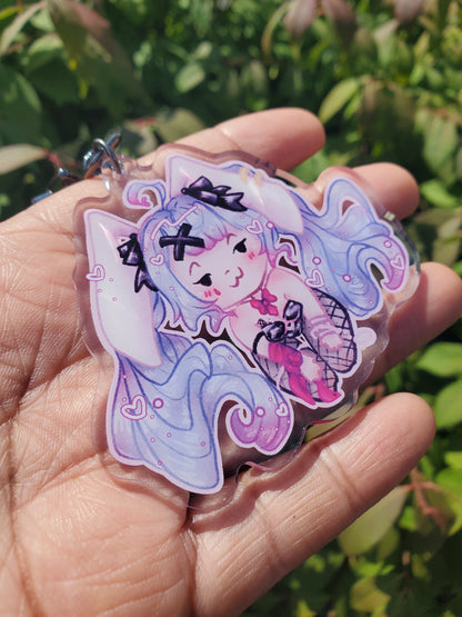 (Pre-order) Doodle Bunny Hatsune Miku Keychain