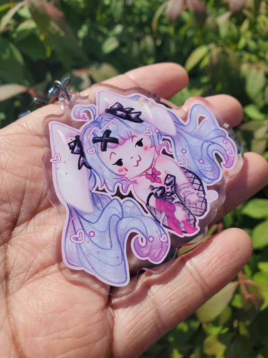 (Pre-order) Doodle Bunny Hatsune Miku Keychain