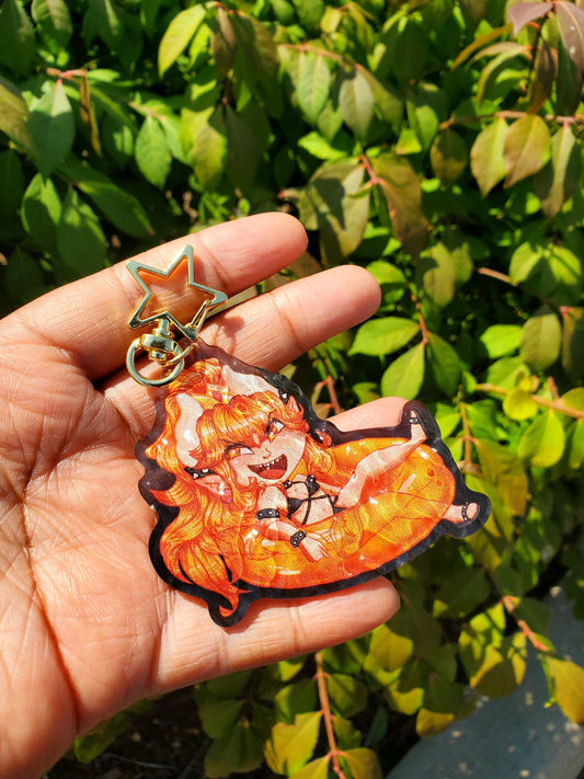 (Pre-order) Beach day Bowsette Keychain