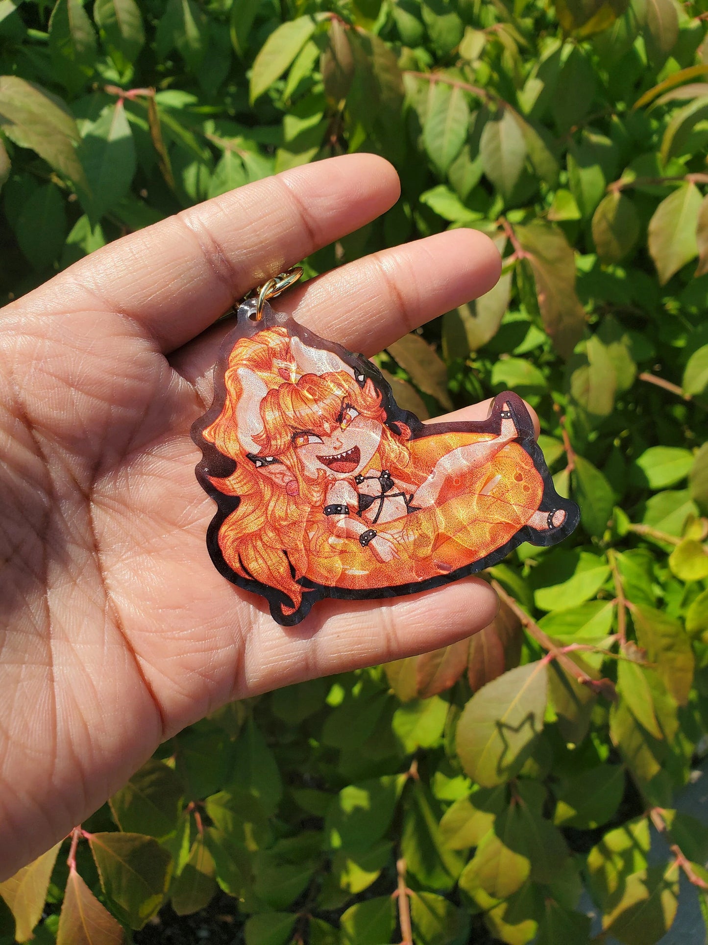 (Pre-order) Beach day Bowsette Keychain