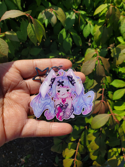 (Pre-order) Doodle Bunny Hatsune Miku Keychain