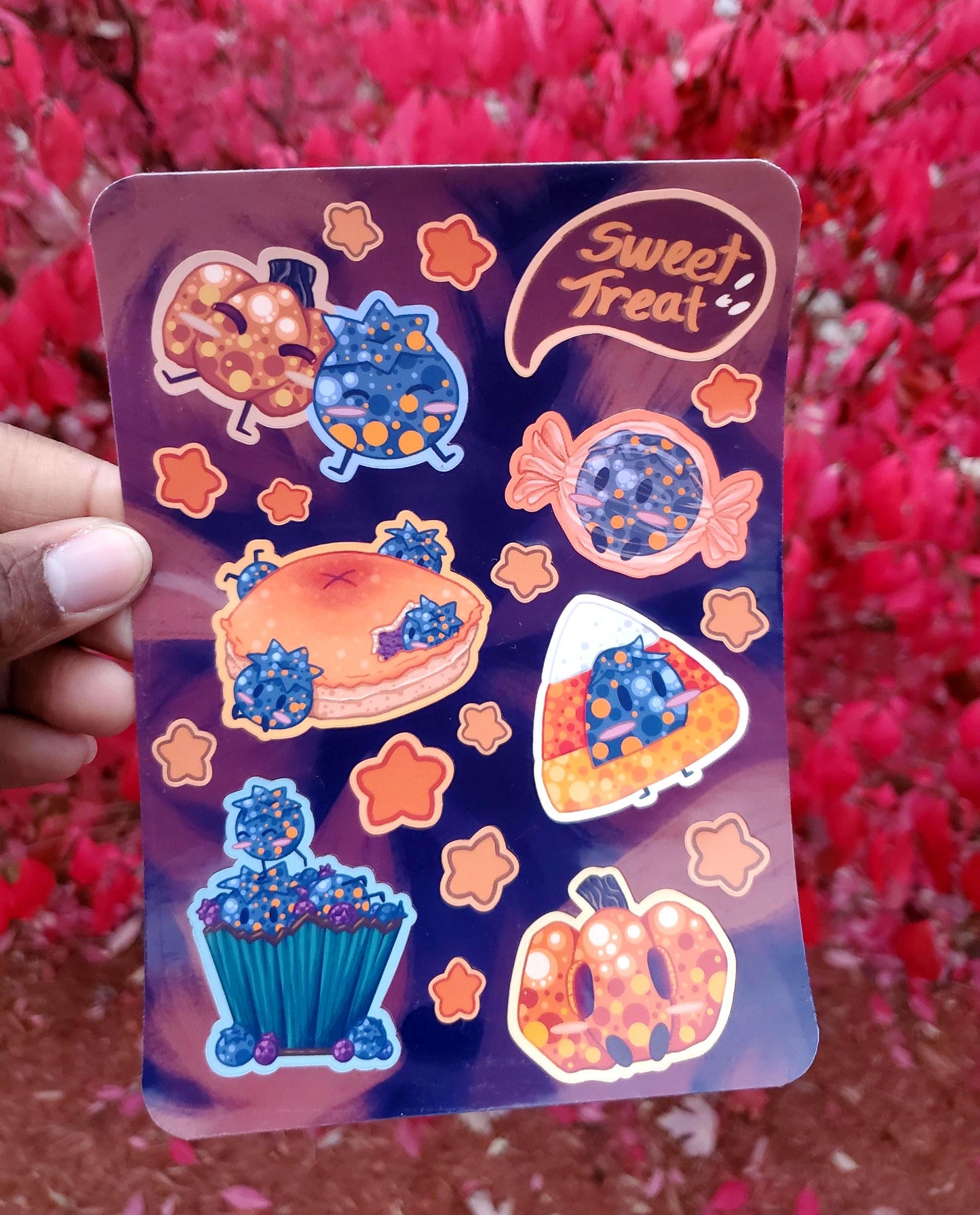 Halloween Sweet Treats & Spooky Night Blueberry Sticker Sheets