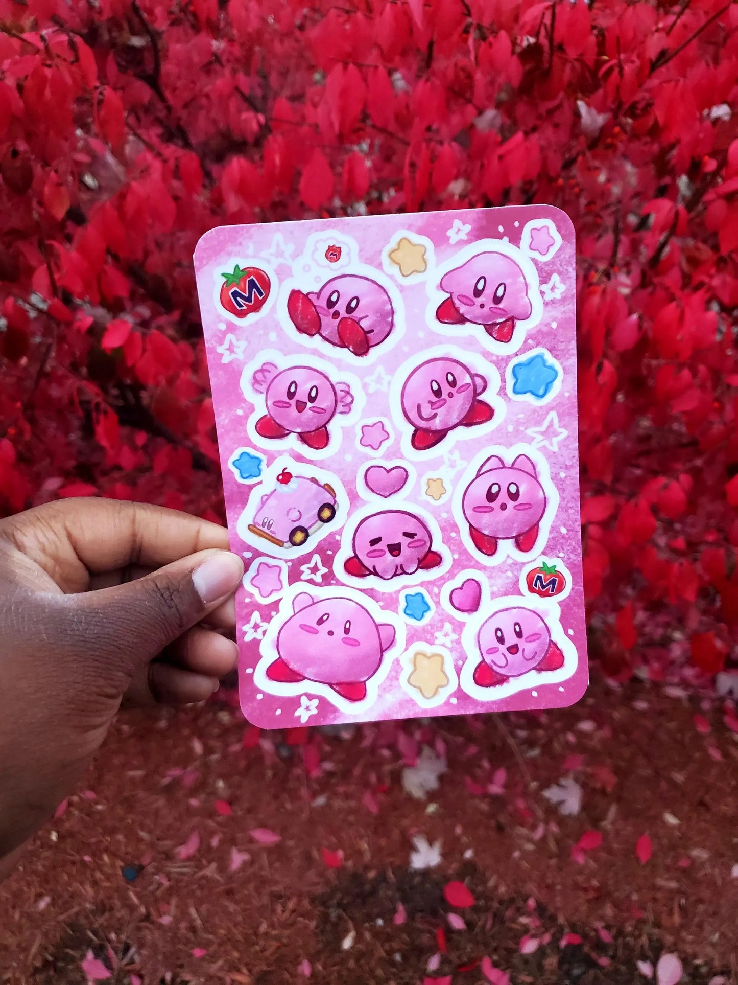 Doodle Kirby Sticker Sheet