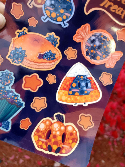Halloween Sweet Treats & Spooky Night Blueberry Sticker Sheets