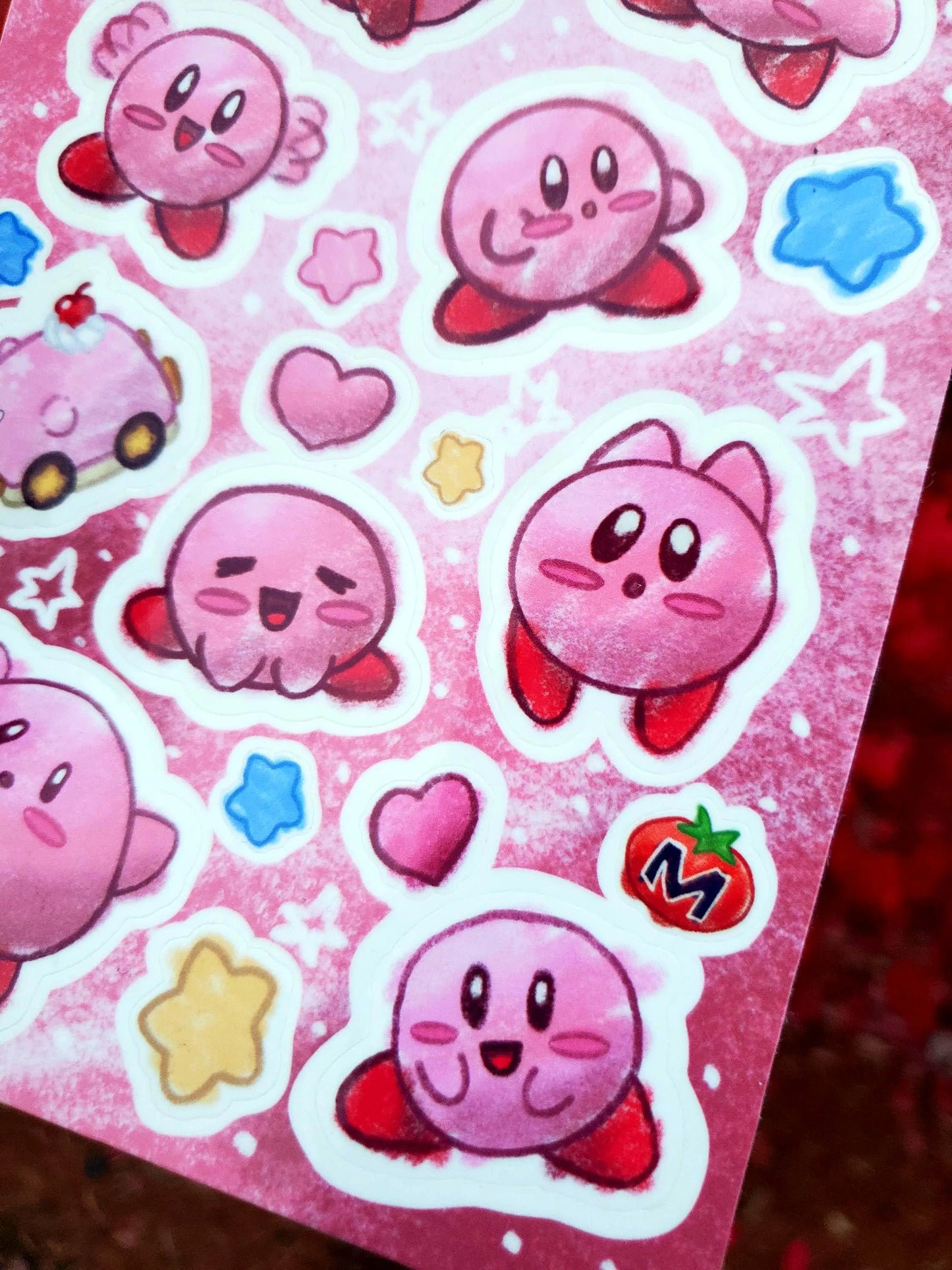 Doodle Kirby Sticker Sheet