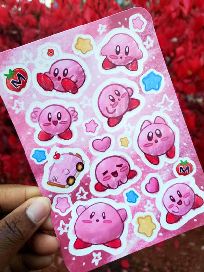 Doodle Kirby Sticker Sheet
