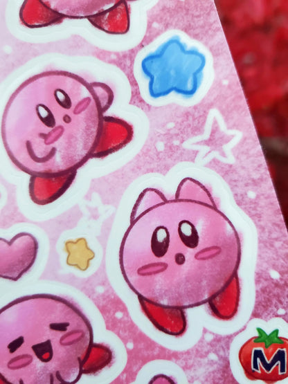 Doodle Kirby Sticker Sheet