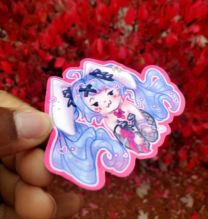 Doodle Bunny Hatsune Miku Sticker