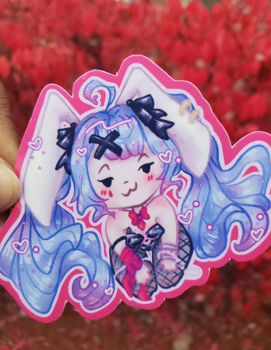 Doodle Bunny Hatsune Miku Sticker