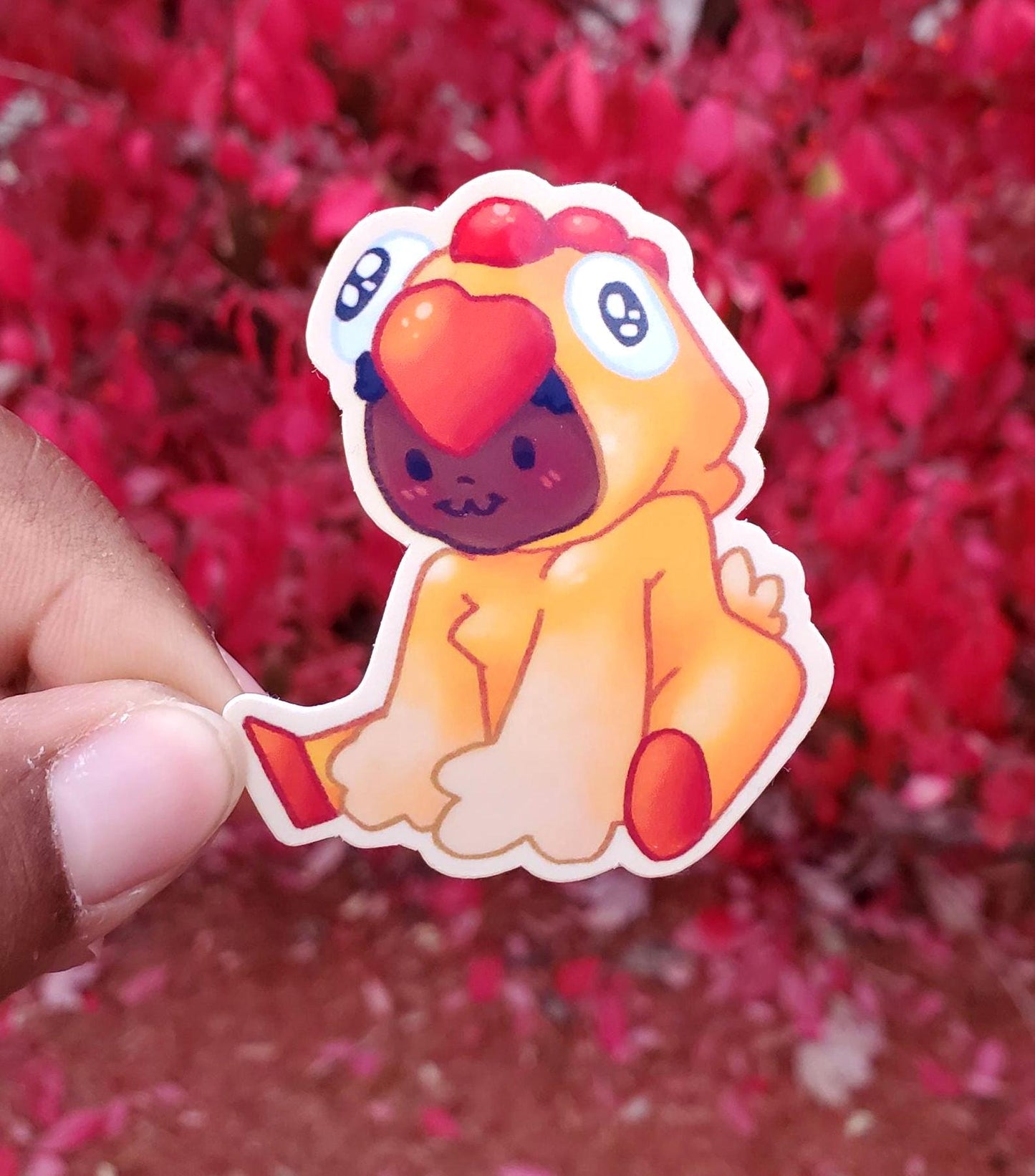 Silly Chicken (OC) Sticker