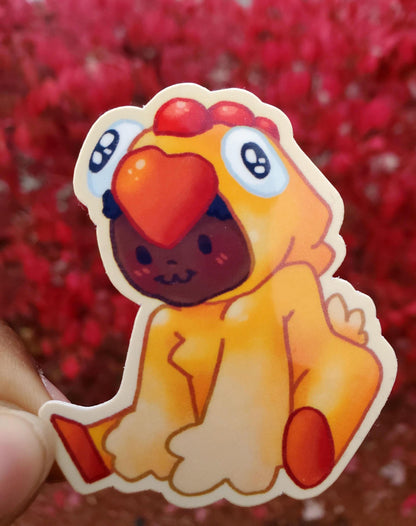 Silly Chicken (OC) Sticker