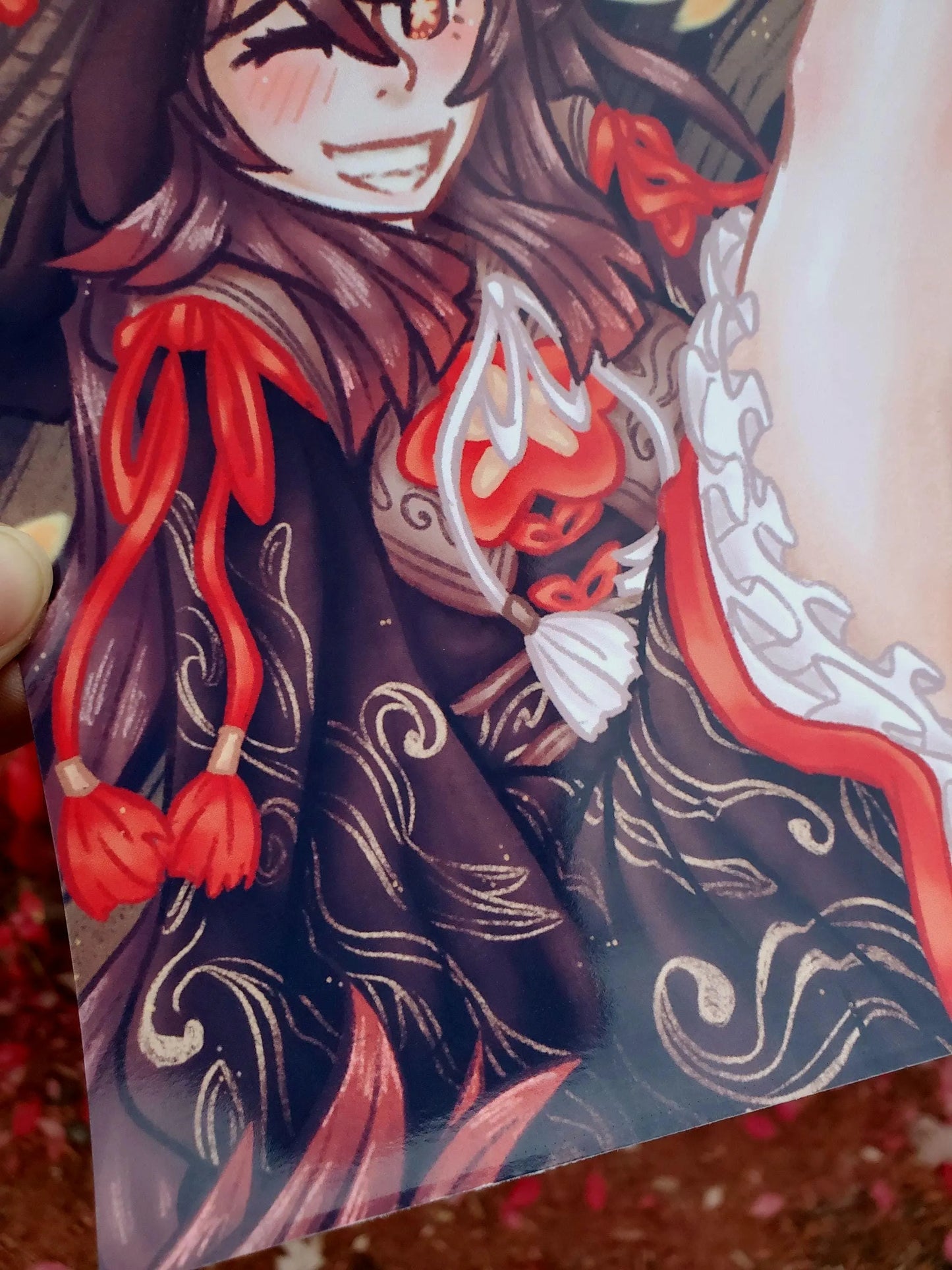 Genshin Impact Hu Tao Witch Art Print