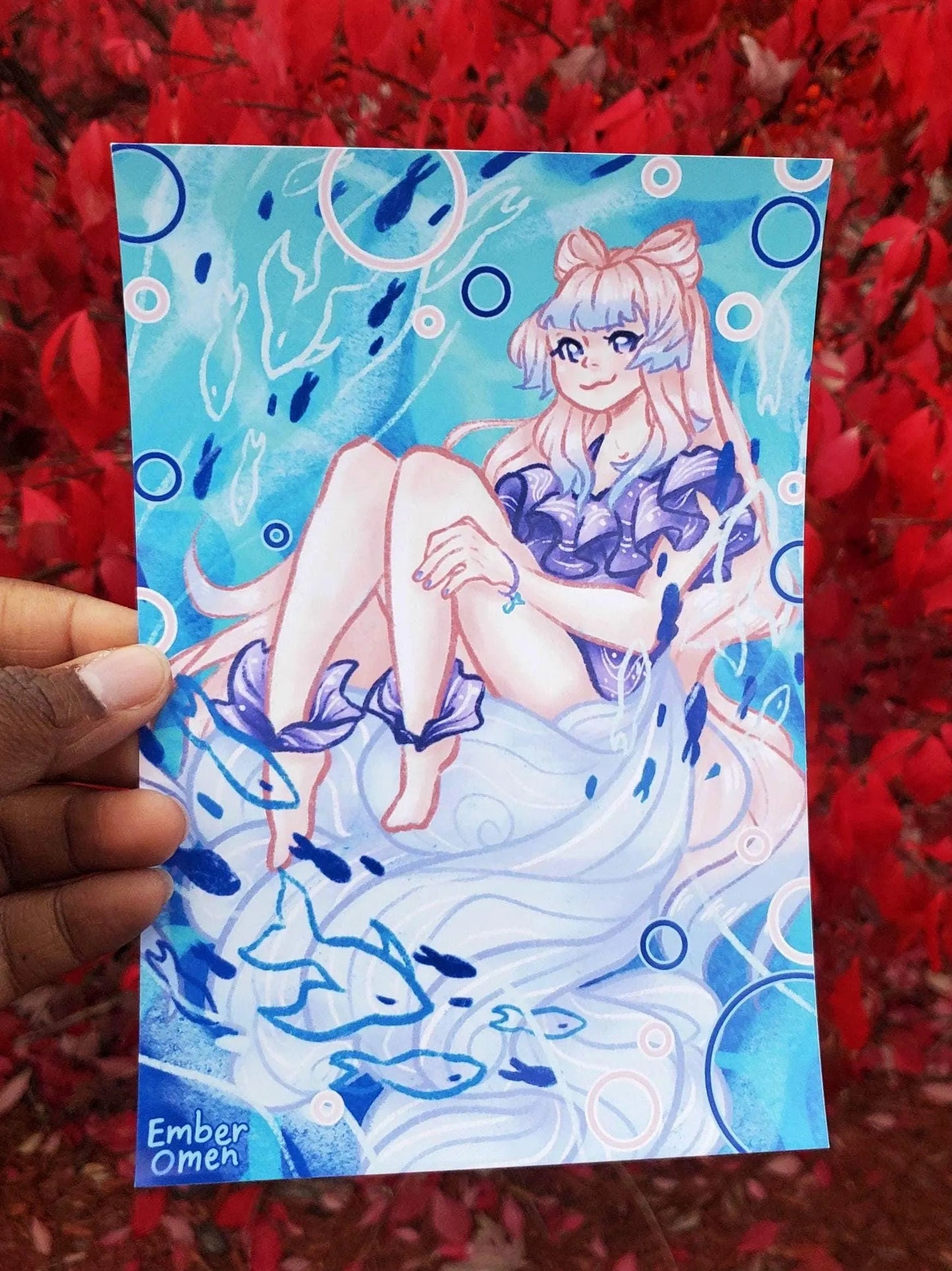 Genshin Impact Sangonomiya Kokomi  Art Print