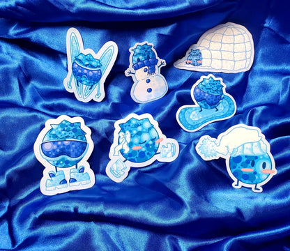 Blueberry Winter Freeze Sticker