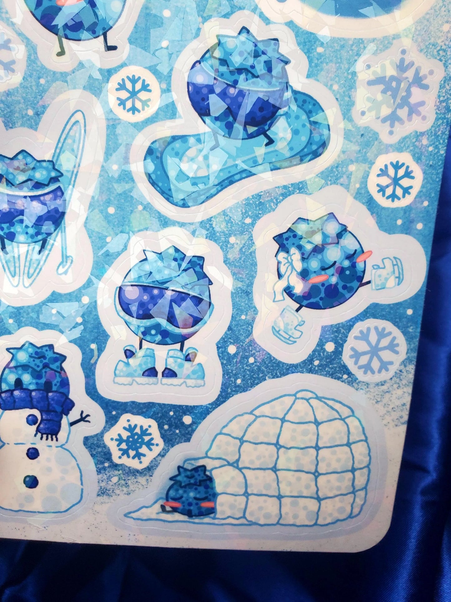 Blueberry Winter Freeze Sticker Sheet