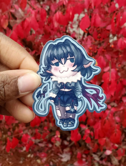 Doodle Zenless Zone Zero Jane Doe Die Sticker