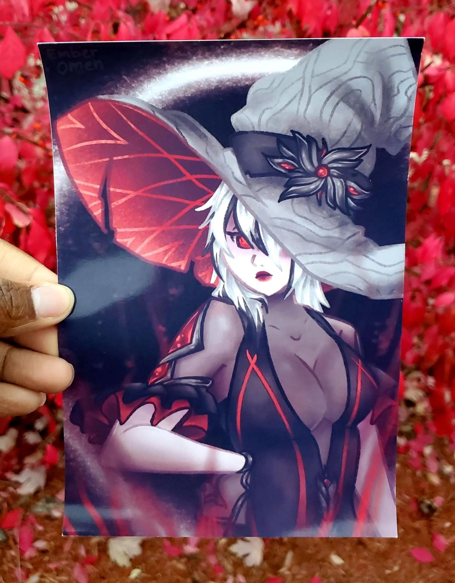 Genshin Impact Arlecchino Witch Art Print