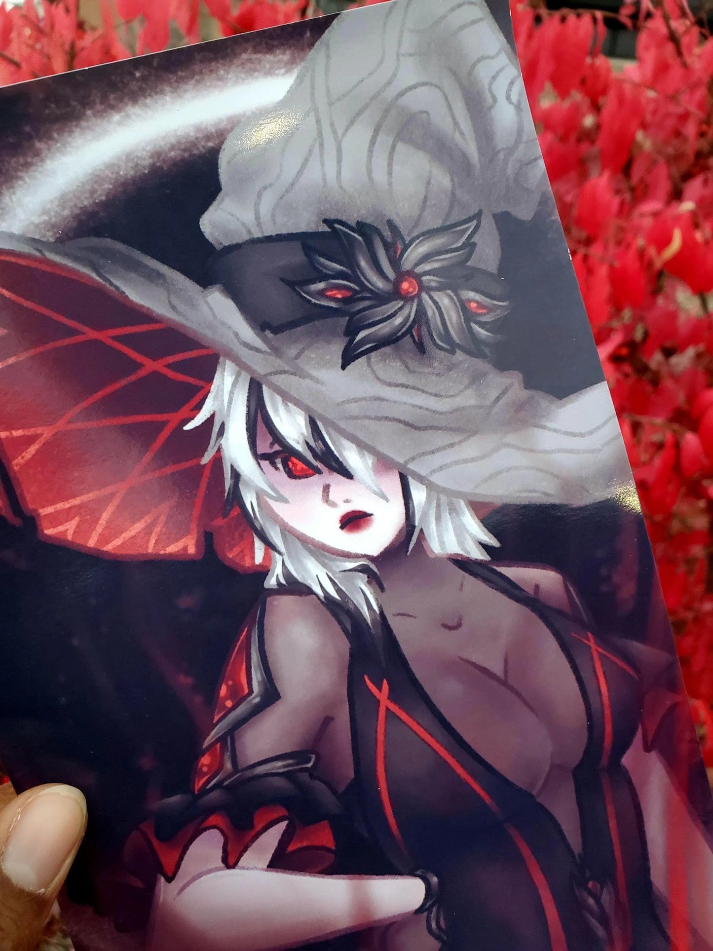 Genshin Impact Arlecchino Witch Art Print