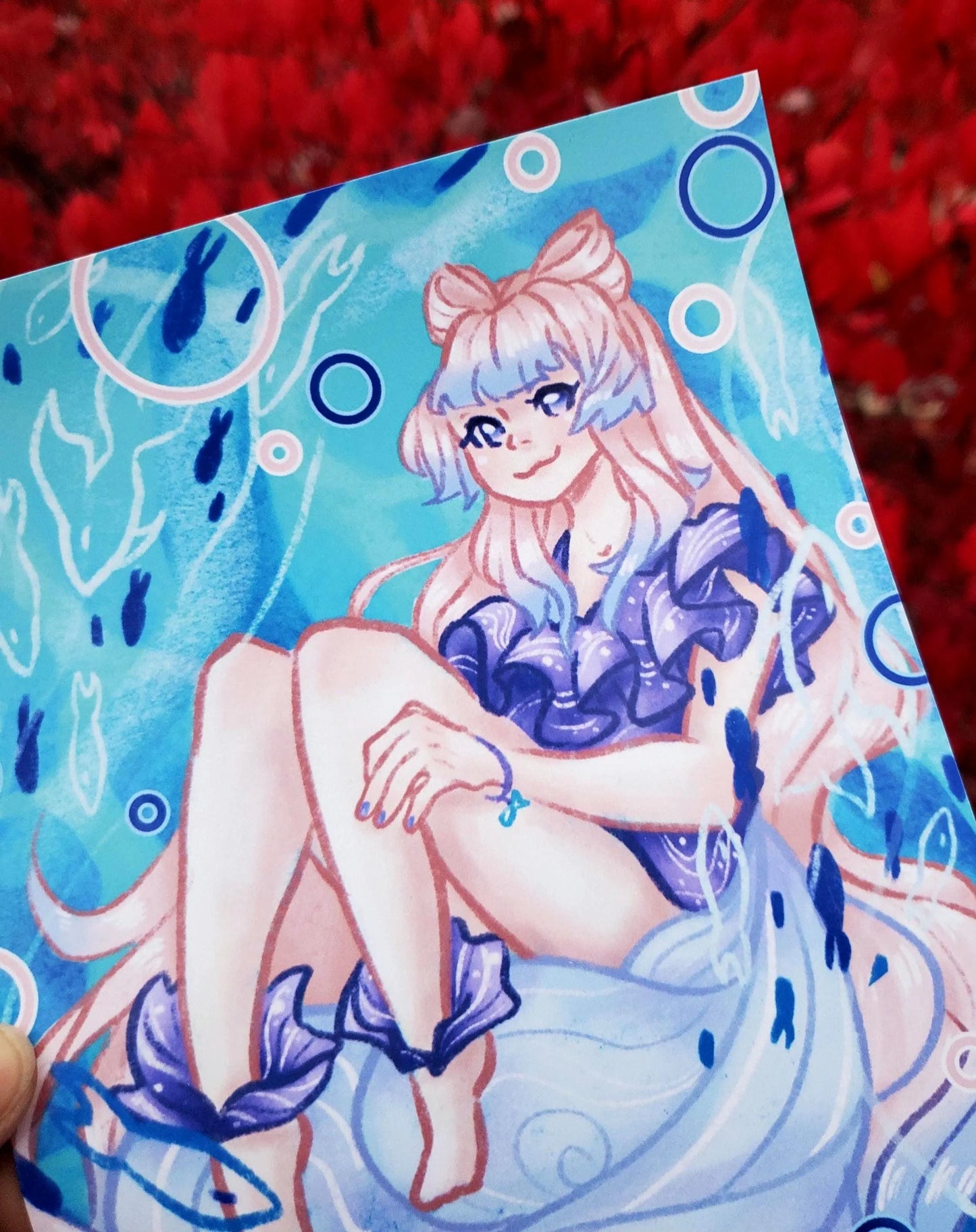 Genshin Impact Sangonomiya Kokomi  Art Print