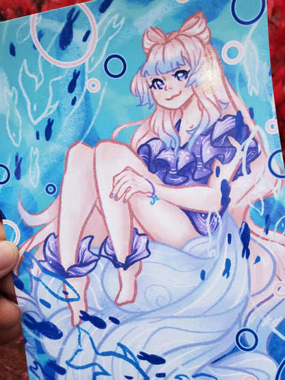 Genshin Impact Sangonomiya Kokomi  Art Print