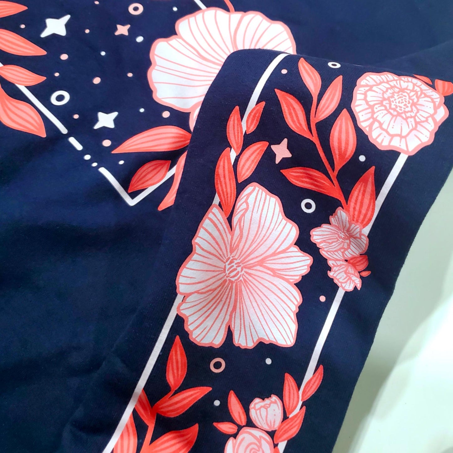 (Pre-order) Pink Garden Navy Blue Crewneck