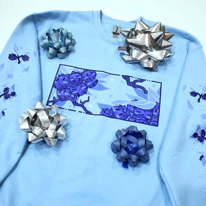 (Pre-order) Blueberry Bush Light Blue Crewneck