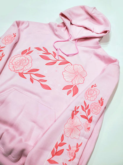 (Pre-order) Pink Garden Light Pink Hoodie
